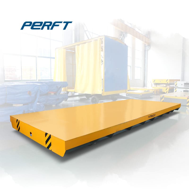 trackless flat car for steel structure handling-Perfect Battery 